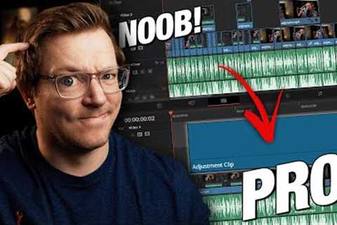 Stop wasting time!! Use the simple but AMAZING Adjustment Clip in Davinci Resolve 18