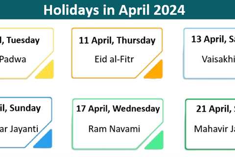 Holidays in April 2024