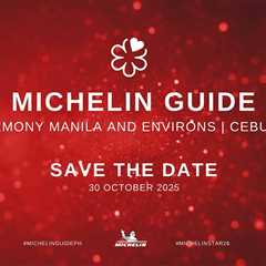 Michelin Guide to award stars to top PH restaurants in October