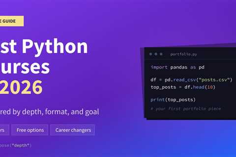 Best Python Courses in 2026 — From Foundations to Career-Ready Skills